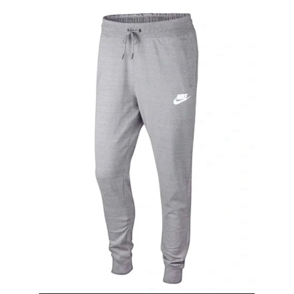 Nike AV15 Advance Knit Joggers Medium Heather Dark Gray Sweatpants Zip Pocket - Picture 1 of 7